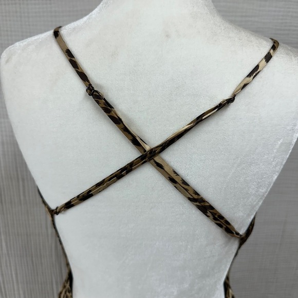 VTG Y2K Victoria's Secret Leopard Print Slip Dress Nightie Lingerie Sz Large - Picture 7 of 13